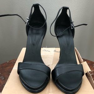 ZARA Minimalist open toe heels